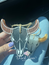 Load image into Gallery viewer, Steer Skull Car Freshie