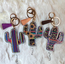 Load image into Gallery viewer, Faux Leather & Hair on Hide Keychain