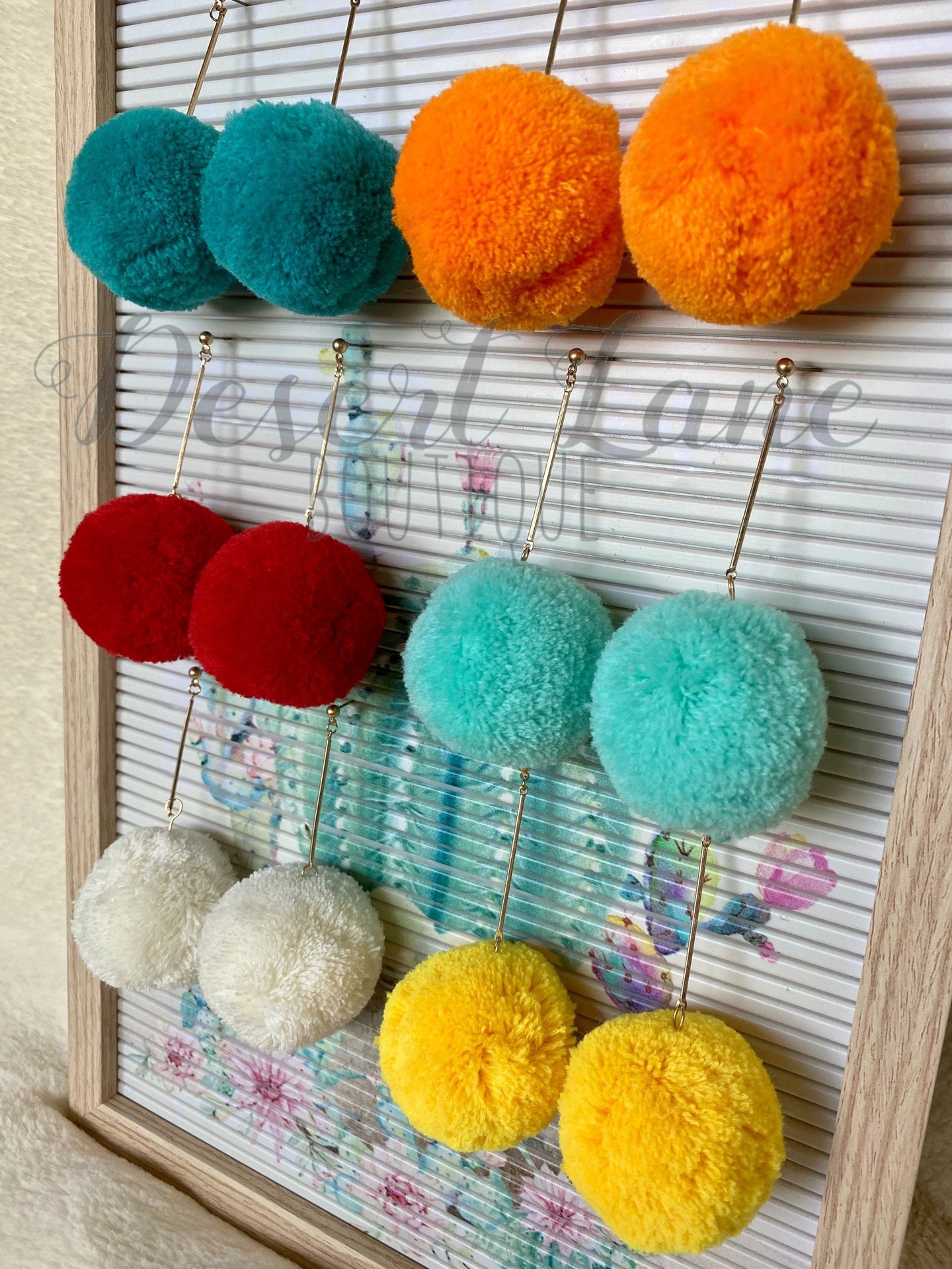 Pom Pom Earrings